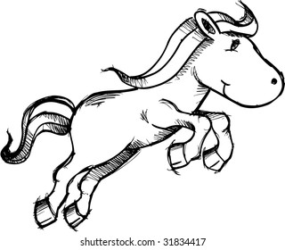 Ilustración esquemática del vector de caballos