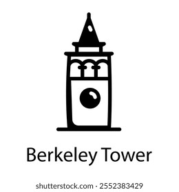 Eine skizzenhafte Ikone des Berkeley Tower 