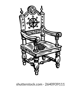 A sketchy icon of captain chair