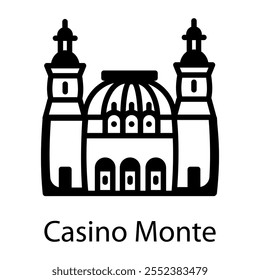 Un icono incompleto de casino monte 