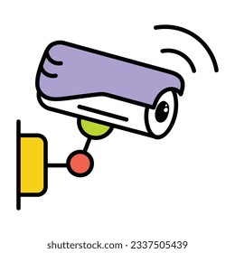 A sketchy icon of cctv camera 