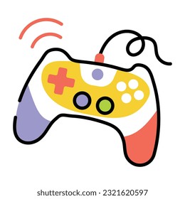 Sketchy icon of game controller 