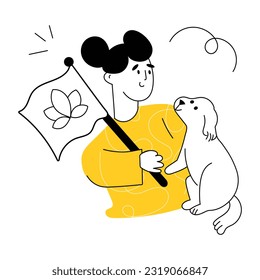 Sketchy illustration of self care day 