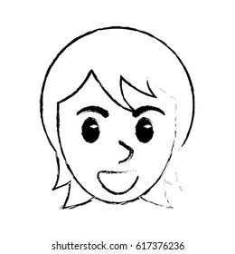 sketchy man head face design image
