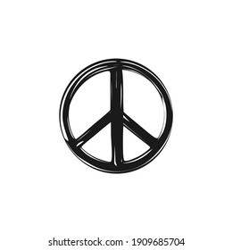 Sketchy peace label 