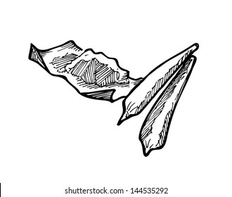 sketchy rolled marijuana