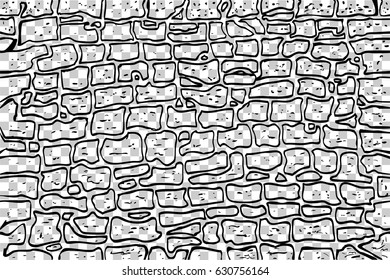 Sketchy Seamless Background - Abstract Brick Wall 
