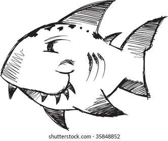 Sketchy-Hai-Vektorgrafik