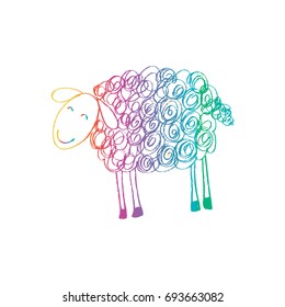 Sketchy of sheep.