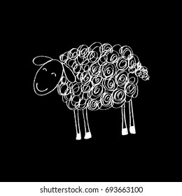Sketchy of sheep.