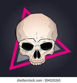 sketchy skull illustration