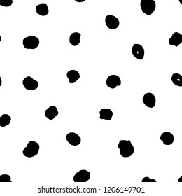 Sketchy spreading hand-drawn points vector seamless pattern. Modern stylish diffused blob texture. Wallpaper, paper, fabric, textile design.
