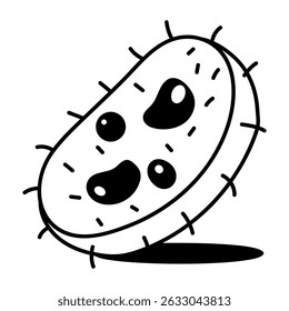 Un icono de estilo incompleto de la célula principal
