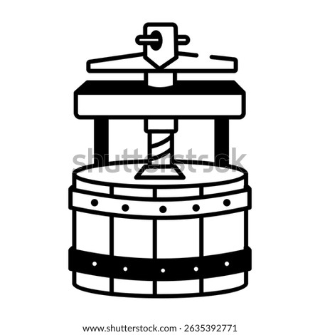 A sketchy style icon of pneumatic machine
