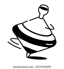 A sketchy style icon representing spinner toy
