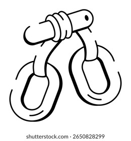 Icono de estilo incompleto que muestra una herramienta de bucle
