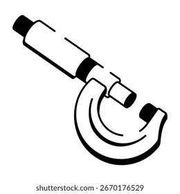 A sketchy style icon showing magnifying glass
