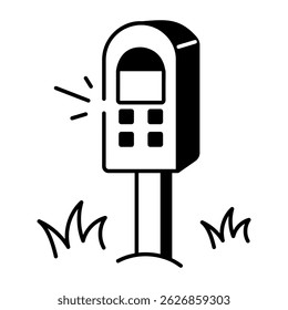 A sketchy style icon of soil moisture sensor