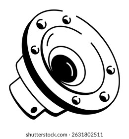 Un icono de estilo incompleto del altavoz
