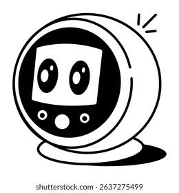 A sketchy style icon of virtual assistant

