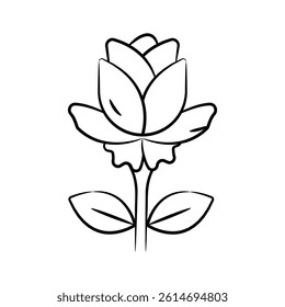 A sketchy style icon of wedding flower, ready for premium use