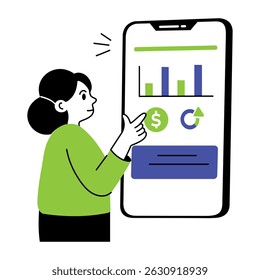 Een schetsmatige illustratie van financiële planning
