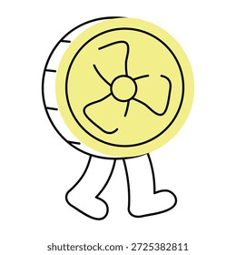Ilustração em estilo esboçado representando a plataforma de mineração