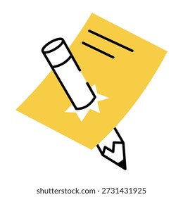 Una ilustración de estilo incompleto que muestra el proceso de documentación
