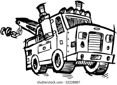 Coloring Page Vehicle Illustration Children Nursery Stock Vector ...