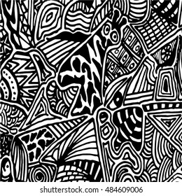 Sketchy vector hand drawn background