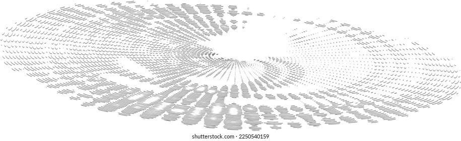Sketchy whirling of their ordered squiggles, strokes, wave crests. For logos, postcards, banners. Vector. Space for copy text.