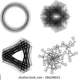 skethed vector shapes