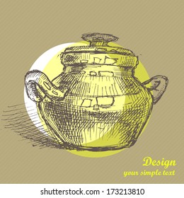 Sketsh of pot