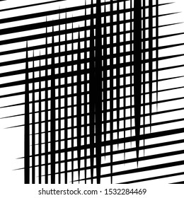 Skew, diagonal, oblique lines grid, mesh.Cellular, interlace background. Interlock, intersect traverse fractal lines.Dynamic bisect stripes abstract geometric pattern.Grating, trellis, lattice texture