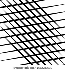 Skew, diagonal, oblique lines grid, mesh.Cellular, interlace background. Interlock, intersect traverse fractal lines.Dynamic bisect stripes abstract geometric pattern.Grating, trellis, lattice texture