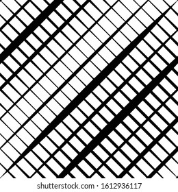 Skew, diagonal, oblique lines grid, mesh.Cellular, interlace background. Interlock, intersect traverse fractal lines.Dynamic bisect stripes abstract geometric pattern.Grating, trellis, lattice texture