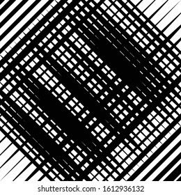 Skew, diagonal, oblique lines grid, mesh.Cellular, interlace background. Interlock, intersect traverse fractal lines.Dynamic bisect stripes abstract geometric pattern.Grating, trellis, lattice texture