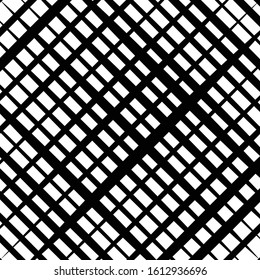 Skew, diagonal, oblique lines grid, mesh.Cellular, interlace background. Interlock, intersect traverse fractal lines.Dynamic bisect stripes abstract geometric pattern.Grating, trellis, lattice texture