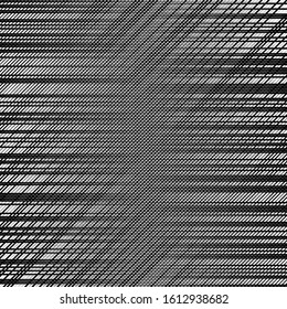 Skew, diagonal, oblique lines grid, mesh.Cellular, interlace background. Interlock, intersect traverse fractal lines.Dynamic bisect stripes abstract geometric pattern.Grating, trellis, lattice texture