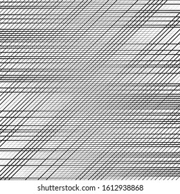 Skew, diagonal, oblique lines grid, mesh.Cellular, interlace background. Interlock, intersect traverse fractal lines.Dynamic bisect stripes abstract geometric pattern.Grating, trellis, lattice texture