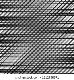 Skew, diagonal, oblique lines grid, mesh.Cellular, interlace background. Interlock, intersect traverse fractal lines.Dynamic bisect stripes abstract geometric pattern.Grating, trellis, lattice texture