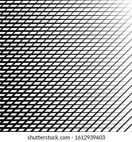 Skew, diagonal, oblique lines grid, mesh.Cellular, interlace background. Interlock, intersect traverse fractal lines.Dynamic bisect stripes abstract geometric pattern.Grating, trellis, lattice texture