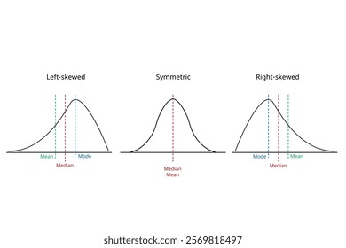 Skewed Distribution from symmetric, left skewed and right skewed 