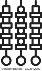 Skewer Icon image. Suitable for mobile application.