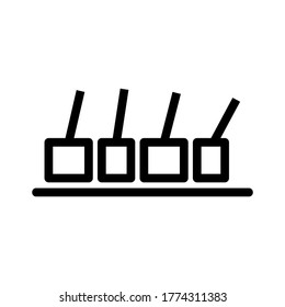skewer icon or logo isolated sign symbol vector illustration - high quality black style vector icons
