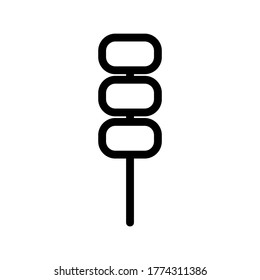 skewer icon or logo isolated sign symbol vector illustration - high quality black style vector icons
