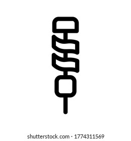 skewer icon or logo isolated sign symbol vector illustration - high quality black style vector icons
