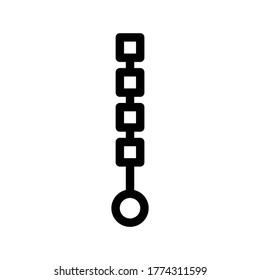 skewer icon or logo isolated sign symbol vector illustration - high quality black style vector icons
