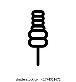skewer icon or logo isolated sign symbol vector illustration - high quality black style vector icons
