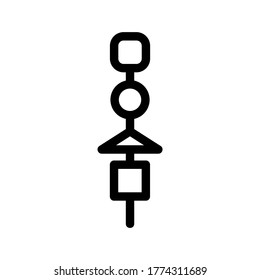 skewer icon or logo isolated sign symbol vector illustration - high quality black style vector icons
